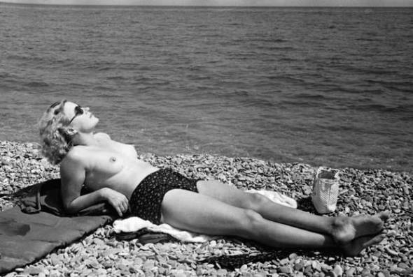 Lee Miller Sunbathing in France